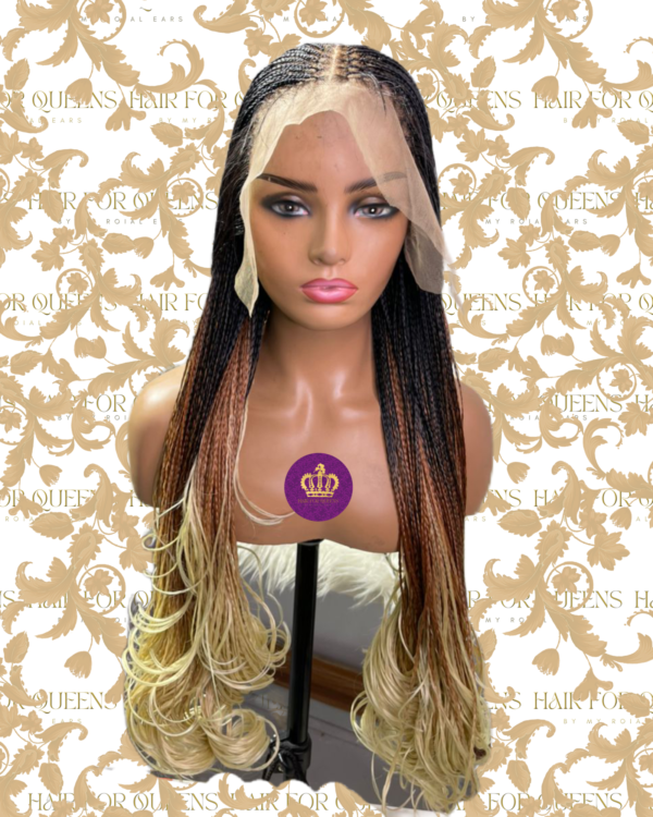 Queen Abi - full lace human hair frontal braided wigs - Image 5