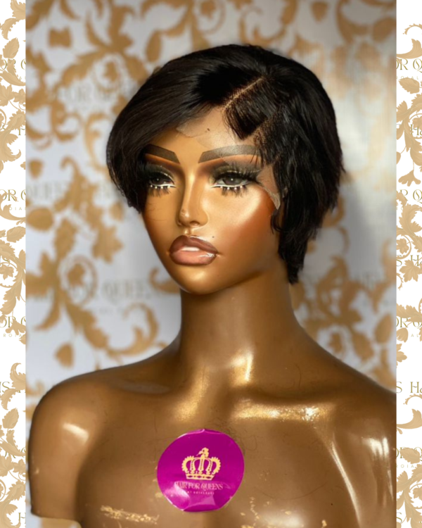 Queen Mariama- side cute pixie wig unit - Image 3