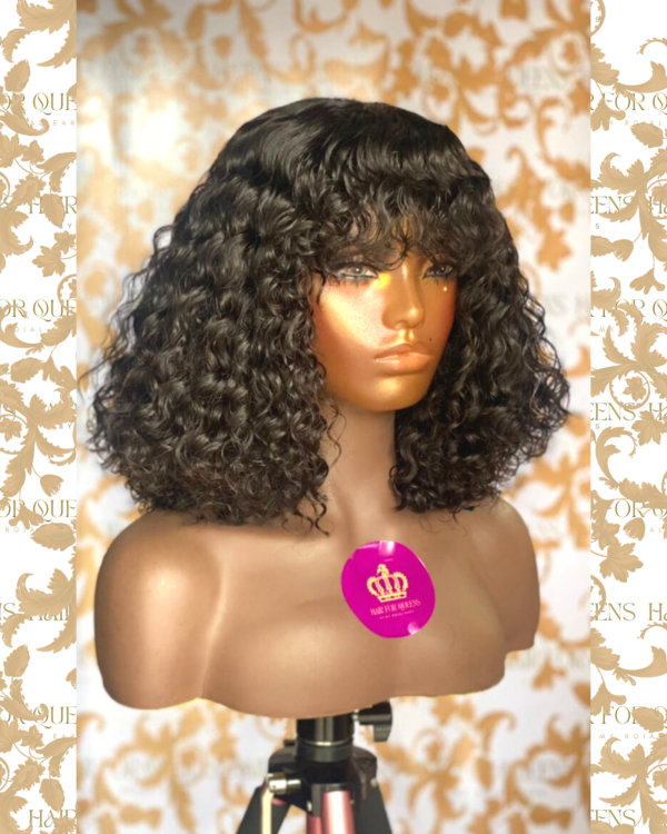 QUEEN Jennifer- 12 inches deep waves fringe wig unit - Image 2