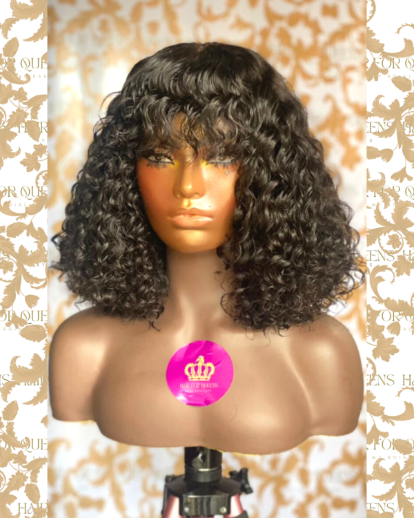 QUEEN Jennifer- 12 inches deep waves fringe wig unit - Image 3