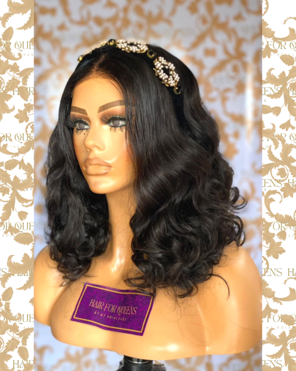 QUEEN Agnes- 14inches 4x4 raw fumi curls wig - Image 3