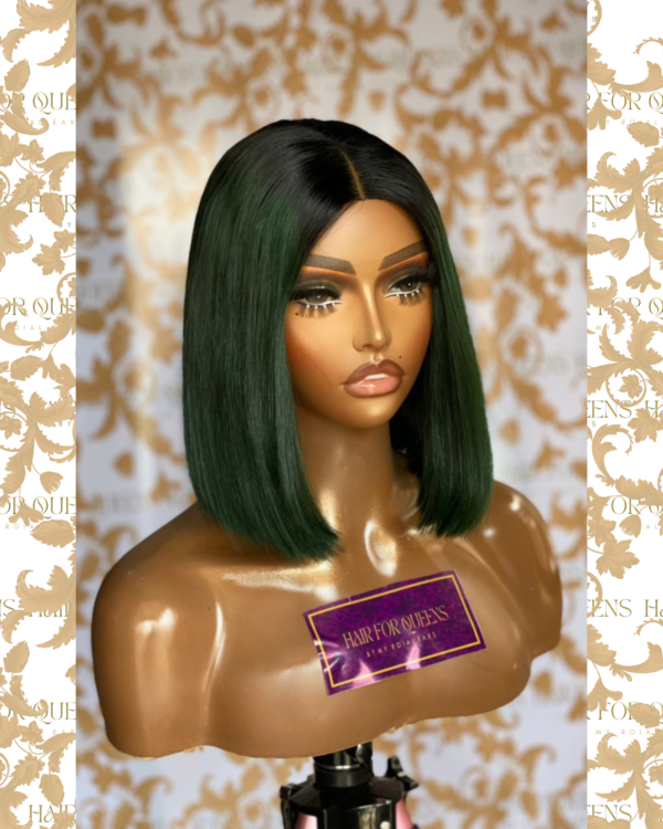 QUEEN Melody -10 inches green bob wig unit - Image 3