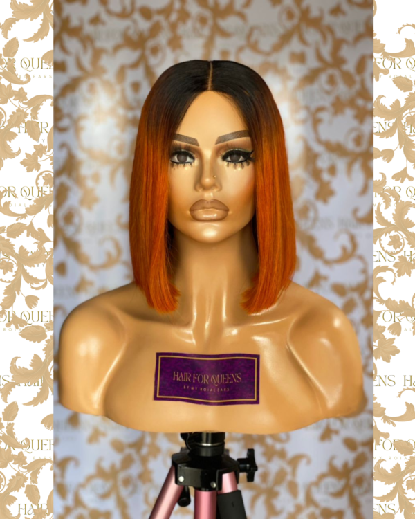 QUEEN Mary -10 inches orange bob wig unit - Image 2