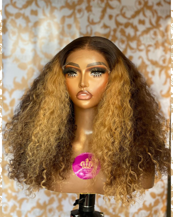 Queen Fame- 18inches afro natural wavy wig unit - Image 2