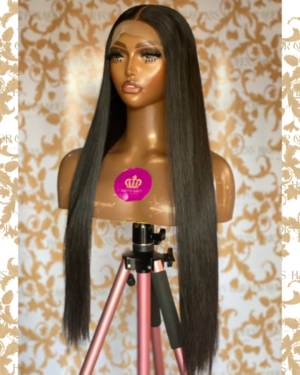 QUEEN Charisma-raw 26 inches luxury hd 5x5 bone straight wig unit - Image 2