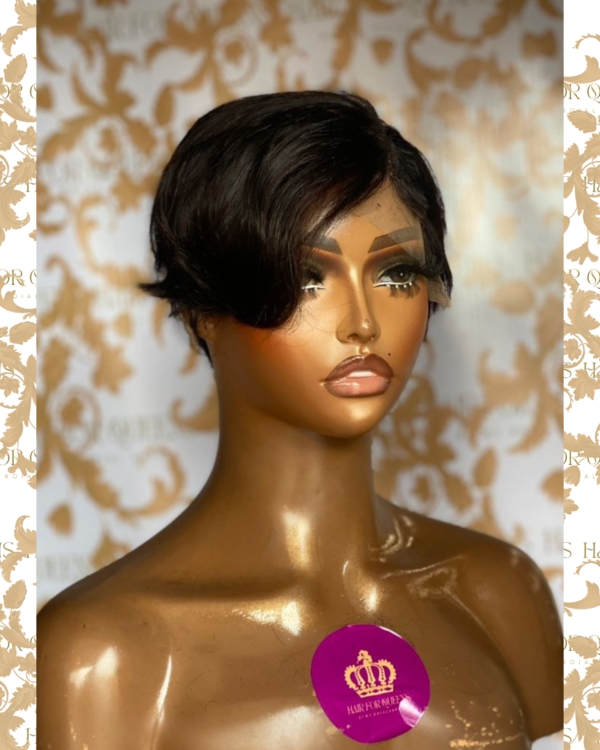 Queen Mariama- side cute pixie wig unit - Image 2