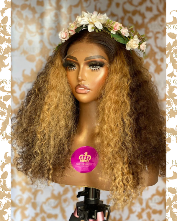 Queen Fame- 18inches afro natural wavy wig unit - Image 4