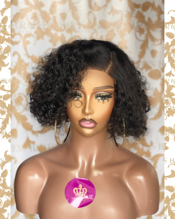 Queen Matha- 8inches 5x5 pixie curly wig unit - Image 3