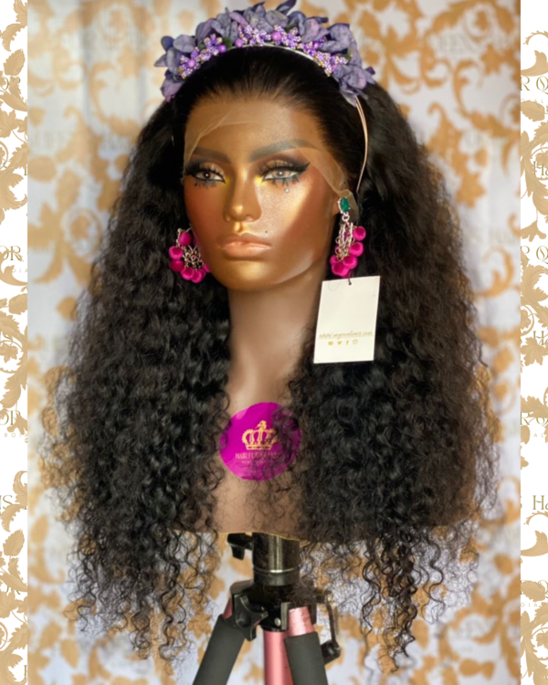 Queen Yaz- Deep curl Korean frontal unit