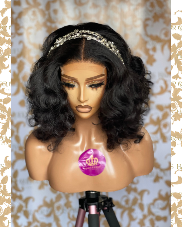 Queen Audrina-14 inches Vietnamese bouncy 4x4 wig unit - Image 6