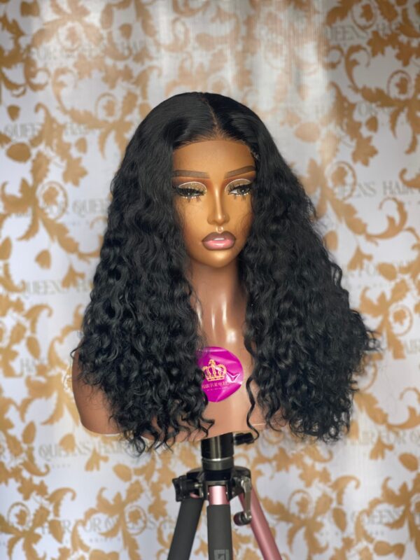 Queen Shaz- 18 inches Black Curly Korean Wig Unit - Image 4