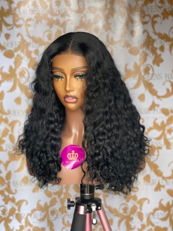 Queen Shaz- 18 inches Black Curly Korean Wig Unit - Image 2