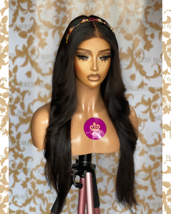 Queen Nora-north Indian 26 inches hd 5x6  wig unit - Image 3