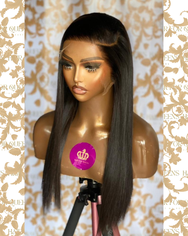 QUEEN Davine -18 inches HD 13x6 lace raw baby thin wig unit - Image 2