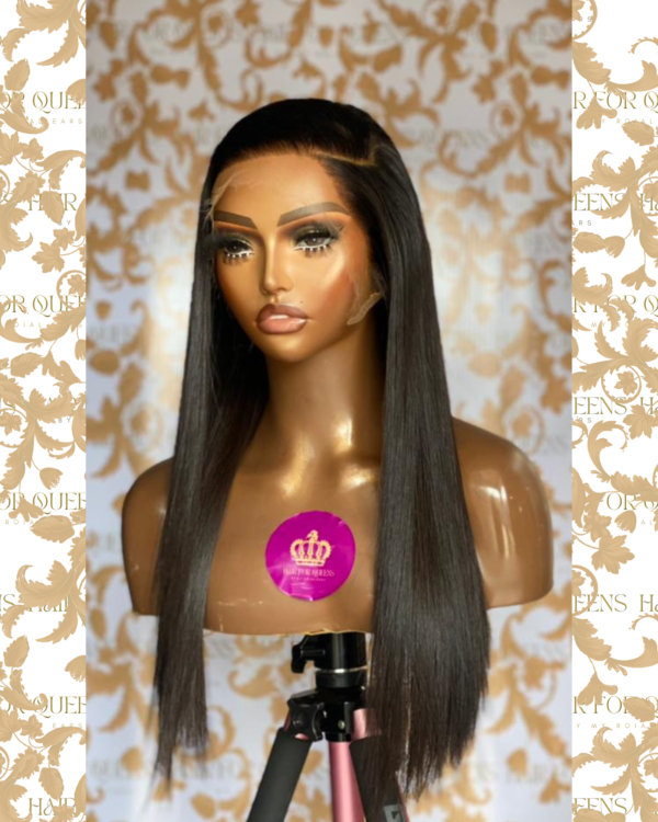 QUEEN Davine -18 inches HD 13x6 lace raw baby thin wig unit - Image 3